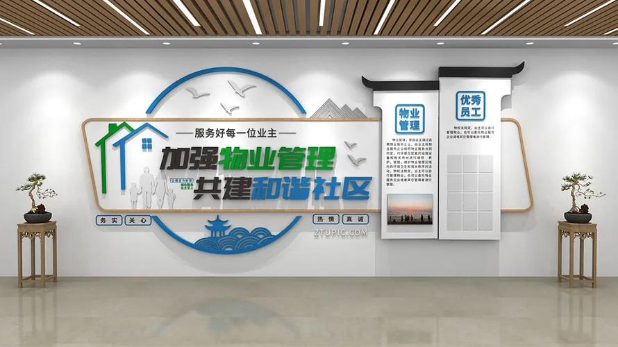 物业管理与和谐社区 文化墙设计巧思